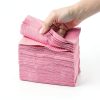 TOEDO Dental Bibs 50 Pack Pink 13x18 Waterproof 3‑Ply Women-2