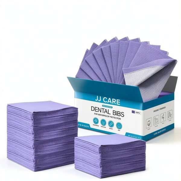 JJ CARE Disposable Dental Bibs 13x18 3 Ply Waterproof Unisex-8
