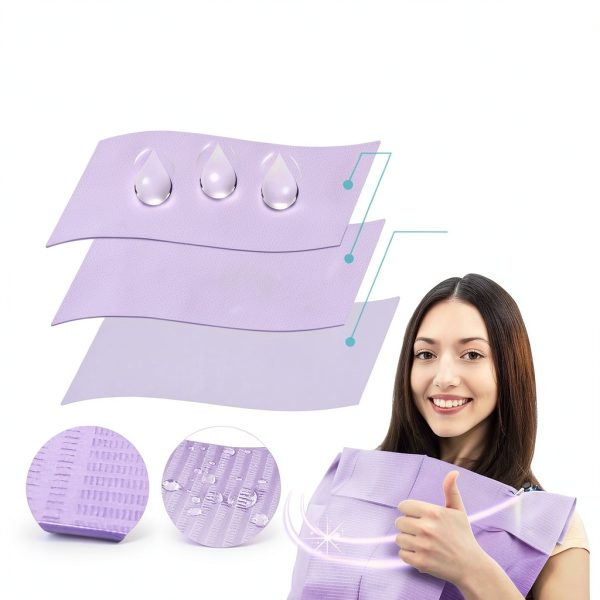JJ CARE Disposable Dental Bibs 13x18 3 Ply Waterproof Unisex-1