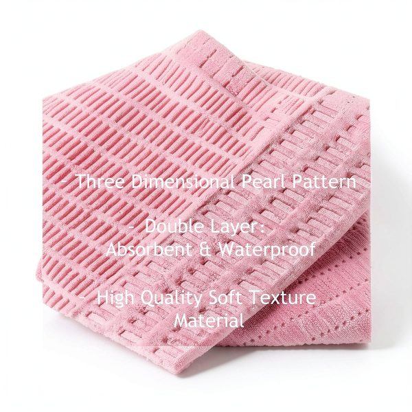 TOEDO Dental Bibs 50 Pack Pink 13x18 Waterproof 3‑Ply Women-1
